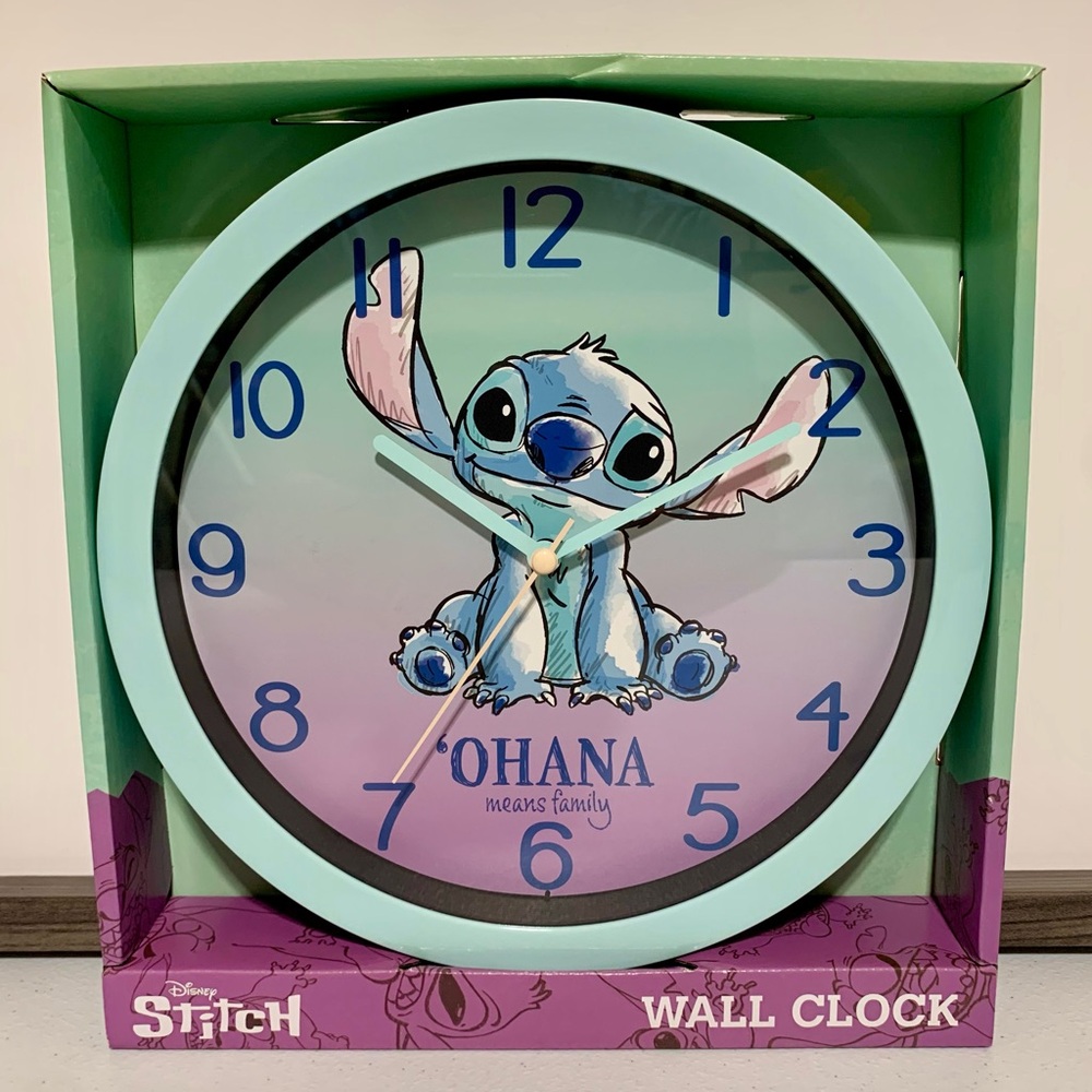 Disney Lilo and Stitch Analog Wall Clock-New in Box